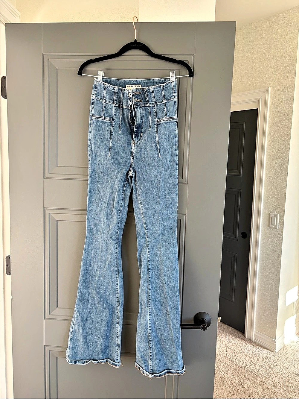 We The Free Jayde Flare Jeans Blue Waist 28
